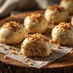 Keto Fat Bombs on a plate, creamy and topped with nuts, perfect for a low-carb, pure veg snack